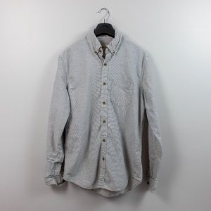 American Eagle Striped Button Up - Medium